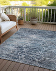 Addison Rugs Galyn Blue Washable Indoor-Outdoor Rug