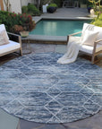 Addison Rugs Galyn Blue Washable Indoor-Outdoor Rug