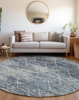 Addison Rugs Galyn Blue Washable Indoor-Outdoor Rug
