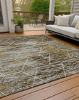 Addison Rugs Galyn Brown Washable Indoor-Outdoor Rug