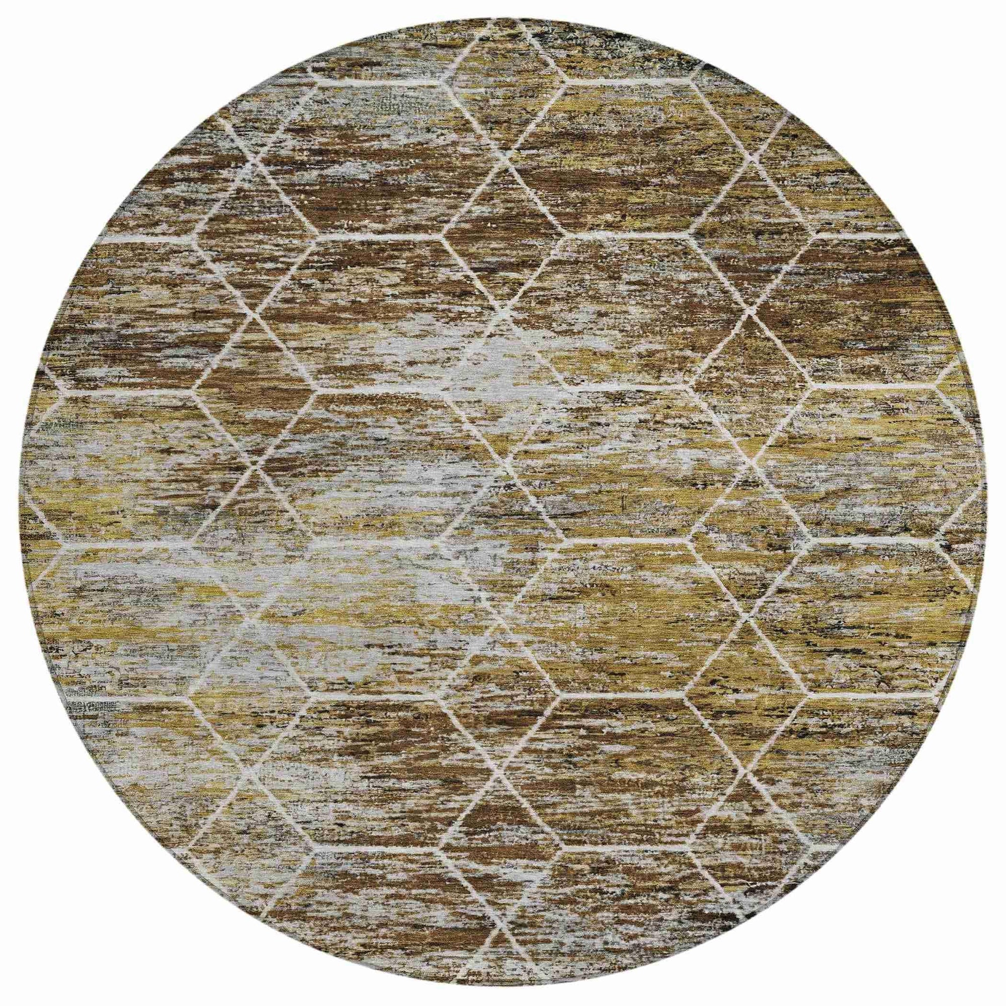Addison Rugs Galyn Brown Washable Indoor-Outdoor Rug