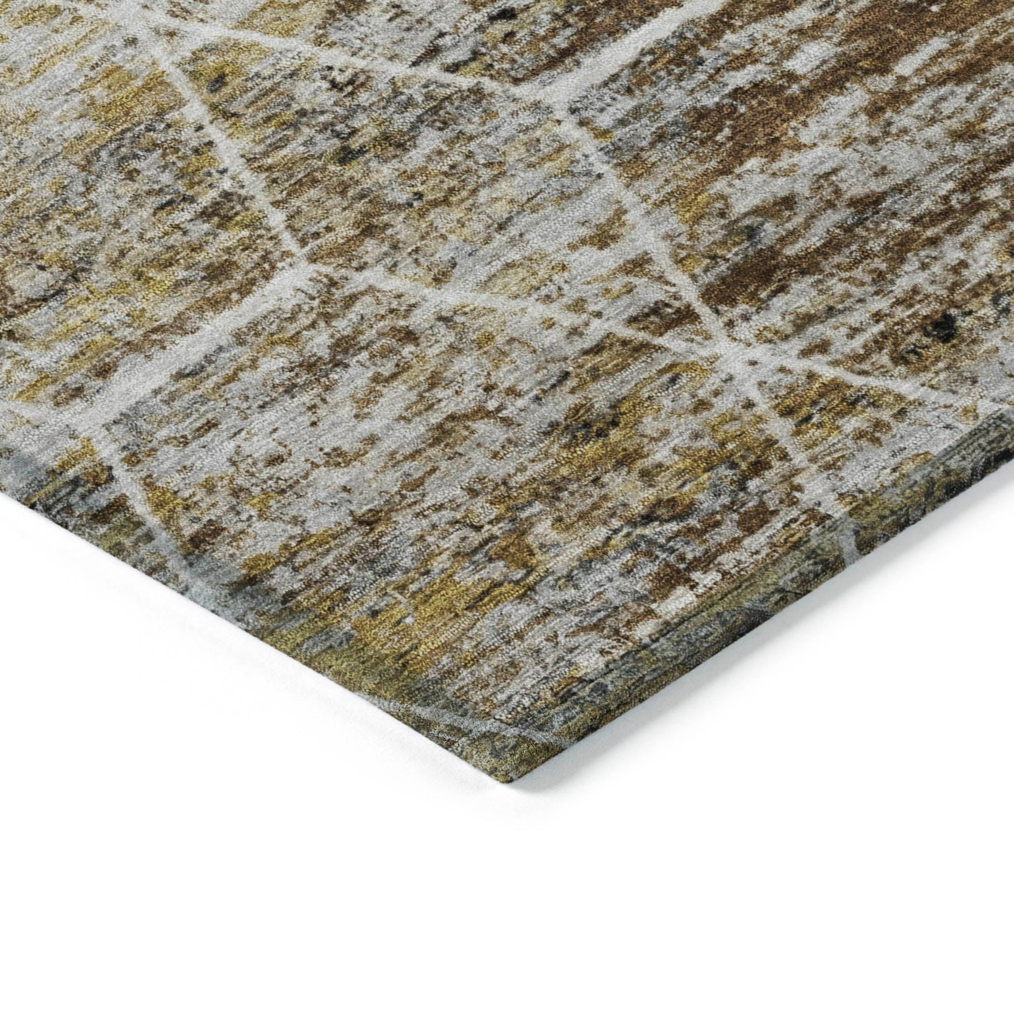 Addison Rugs Galyn Brown Washable Indoor-Outdoor Rug