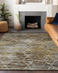 Addison Rugs Galyn Brown Washable Indoor-Outdoor Rug