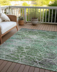 Addison Rugs Galyn Green Washable Indoor-Outdoor Rug