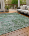 Addison Rugs Galyn Green Washable Indoor-Outdoor Rug