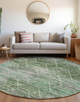 Addison Rugs Galyn Green Washable Indoor-Outdoor Rug