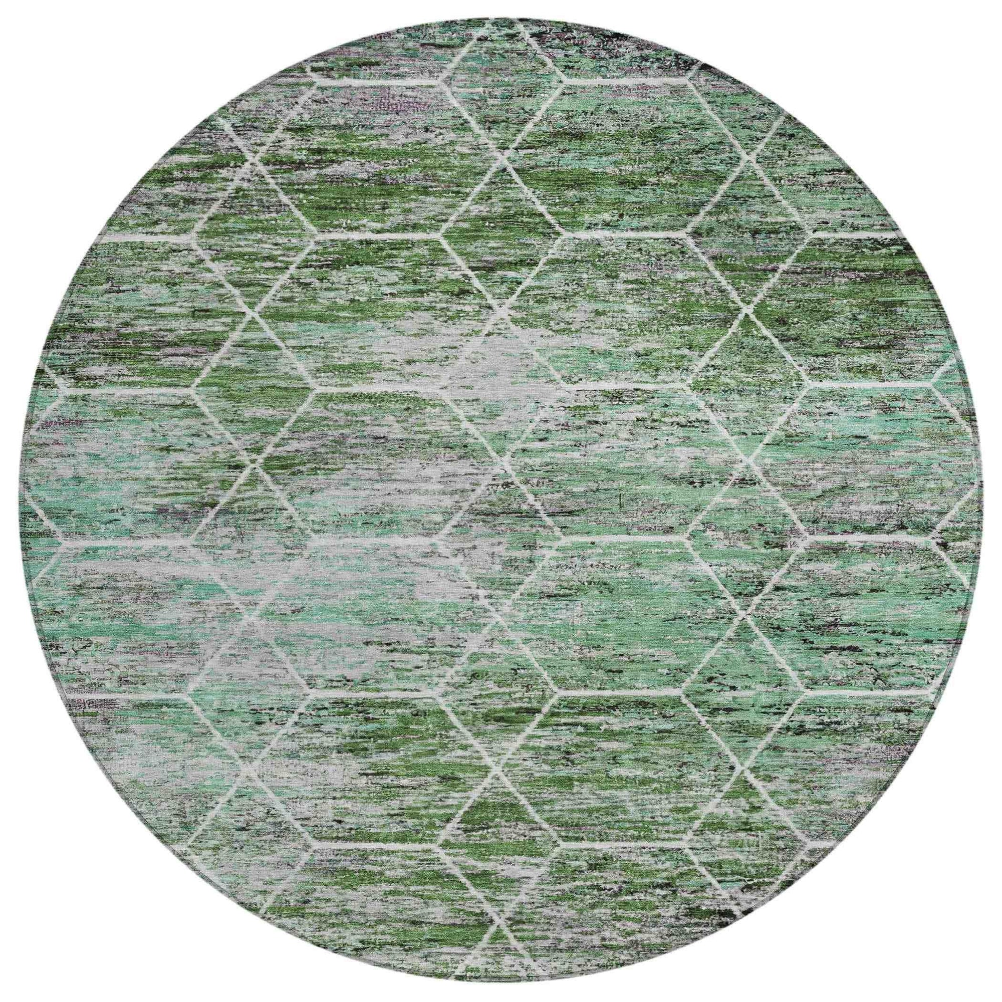 Addison Rugs Galyn Green Washable Indoor-Outdoor Rug