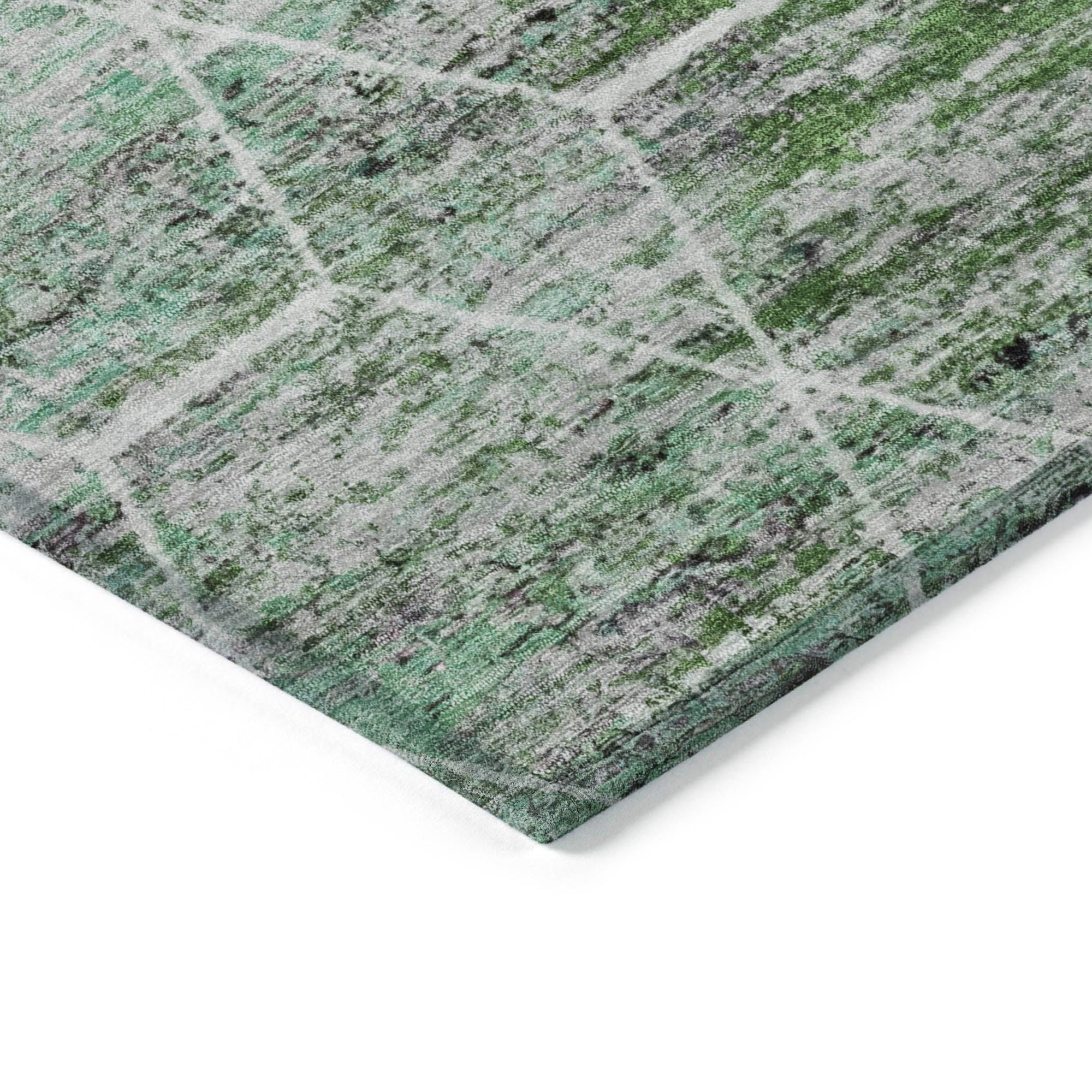 Addison Rugs Galyn Green Washable Indoor-Outdoor Rug