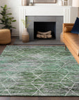 Addison Rugs Galyn Green Washable Indoor-Outdoor Rug