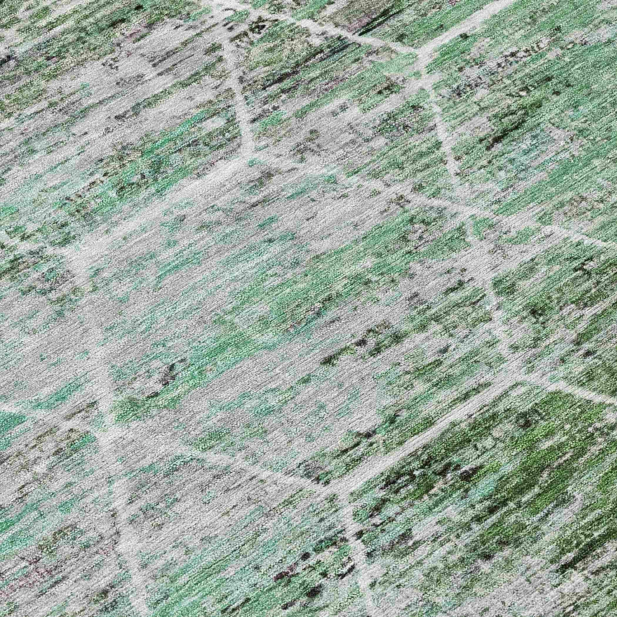 Addison Rugs Galyn Green Washable Indoor-Outdoor Rug
