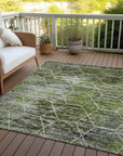 Addison Rugs Galyn Olive Washable Indoor-Outdoor Rug