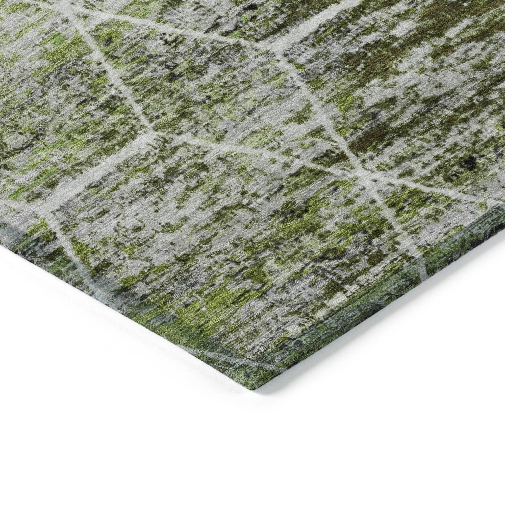 Addison Rugs Galyn Olive Washable Indoor-Outdoor Rug