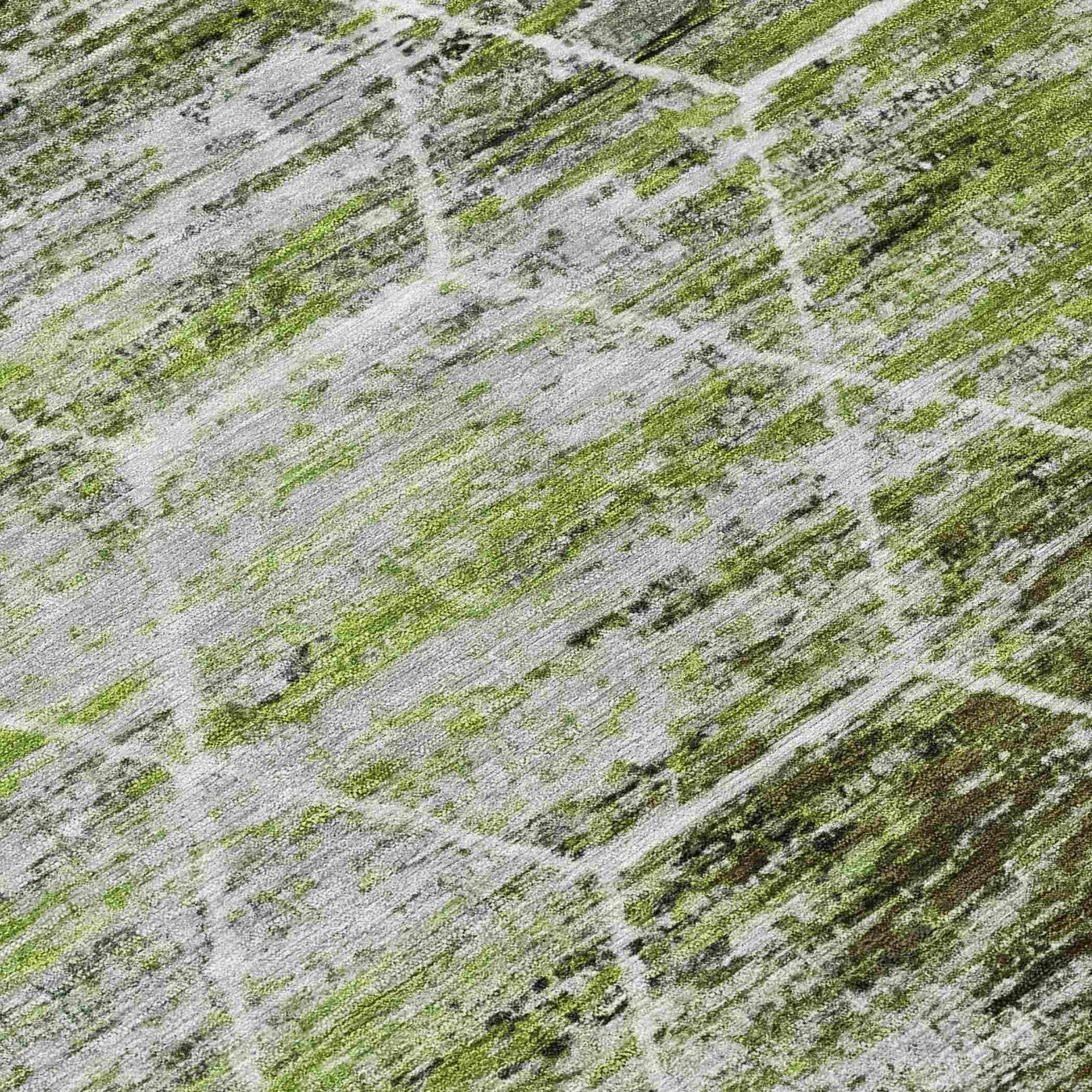Addison Rugs Galyn Olive Washable Indoor-Outdoor Rug