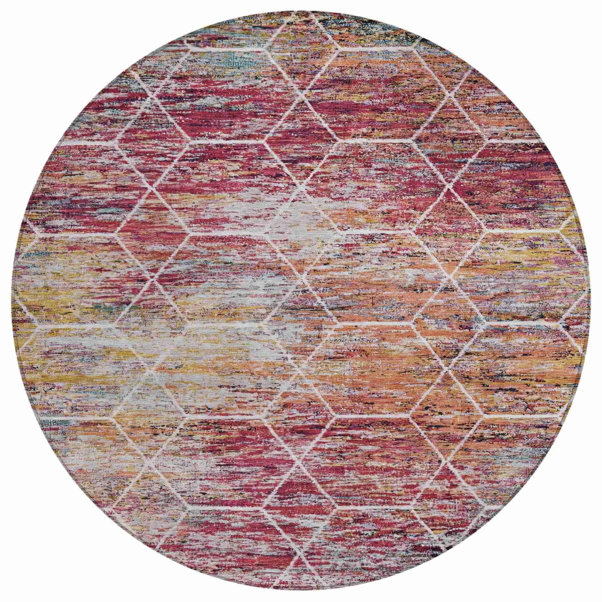 Addison Rugs Galyn Pink Washable Indoor-Outdoor Rug