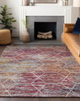 Addison Rugs Galyn Pink Washable Indoor-Outdoor Rug