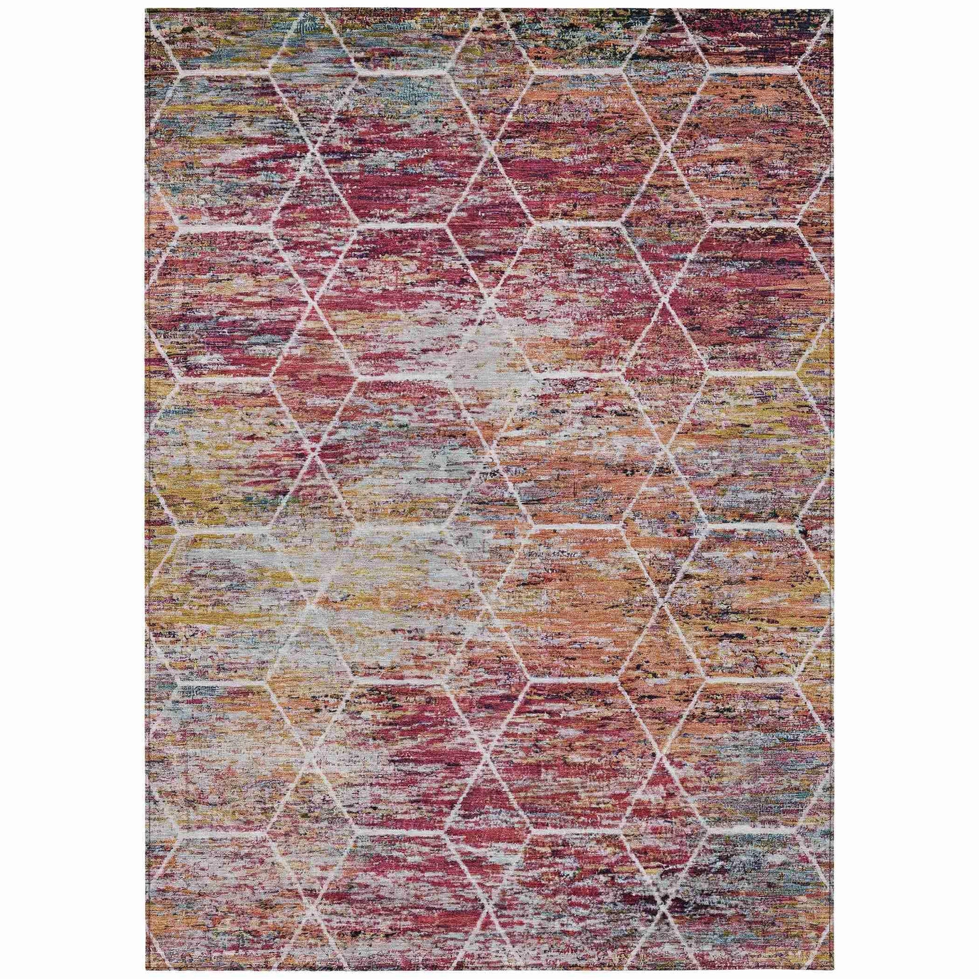 Addison Rugs Galyn Pink Washable Indoor-Outdoor Rug