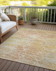 Addison Rugs Galyn Orange Washable Indoor-Outdoor Rug