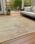 Addison Rugs Galyn Orange Washable Indoor-Outdoor Rug