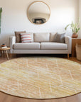 Addison Rugs Galyn Orange Washable Indoor-Outdoor Rug