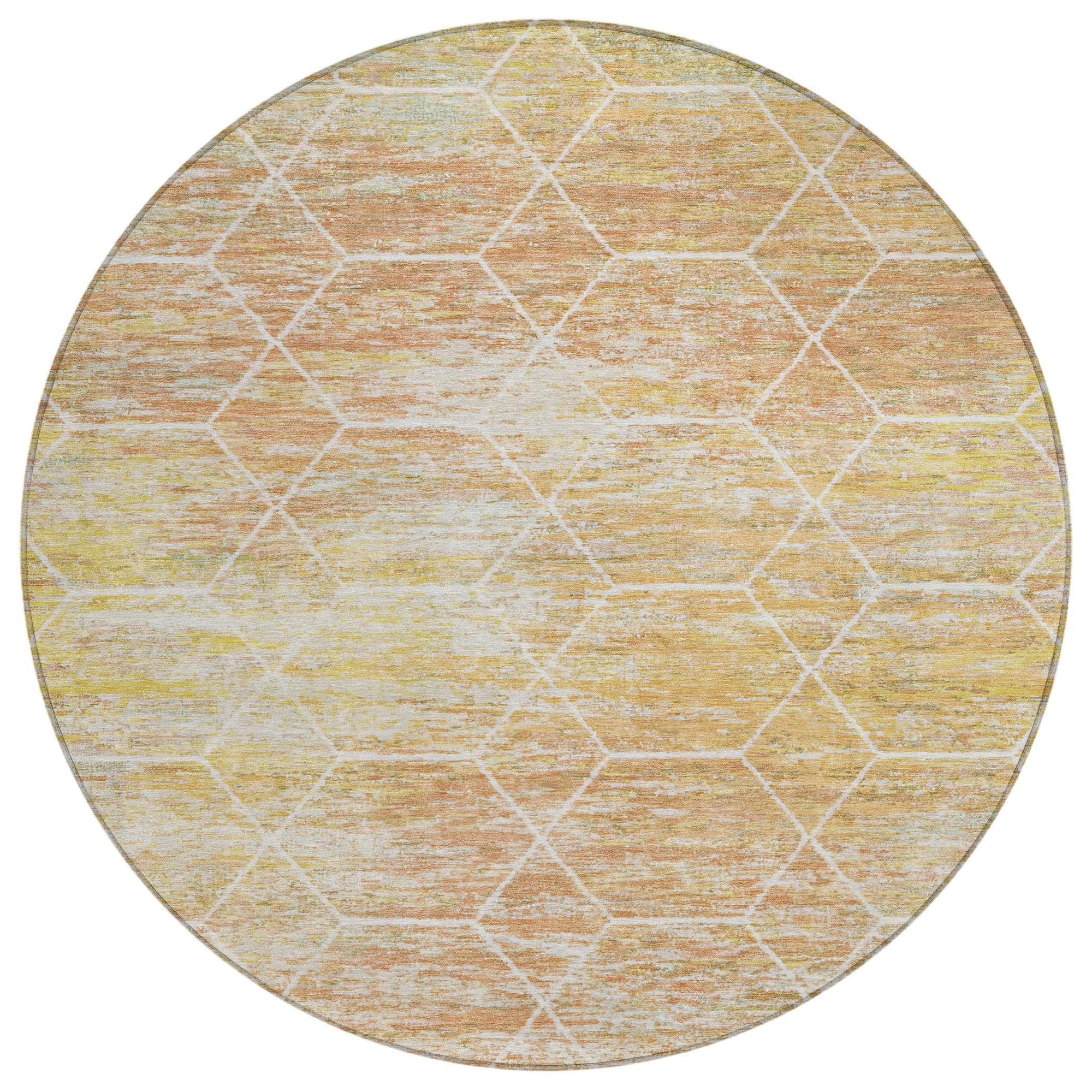 Addison Rugs Galyn Orange Washable Indoor-Outdoor Rug