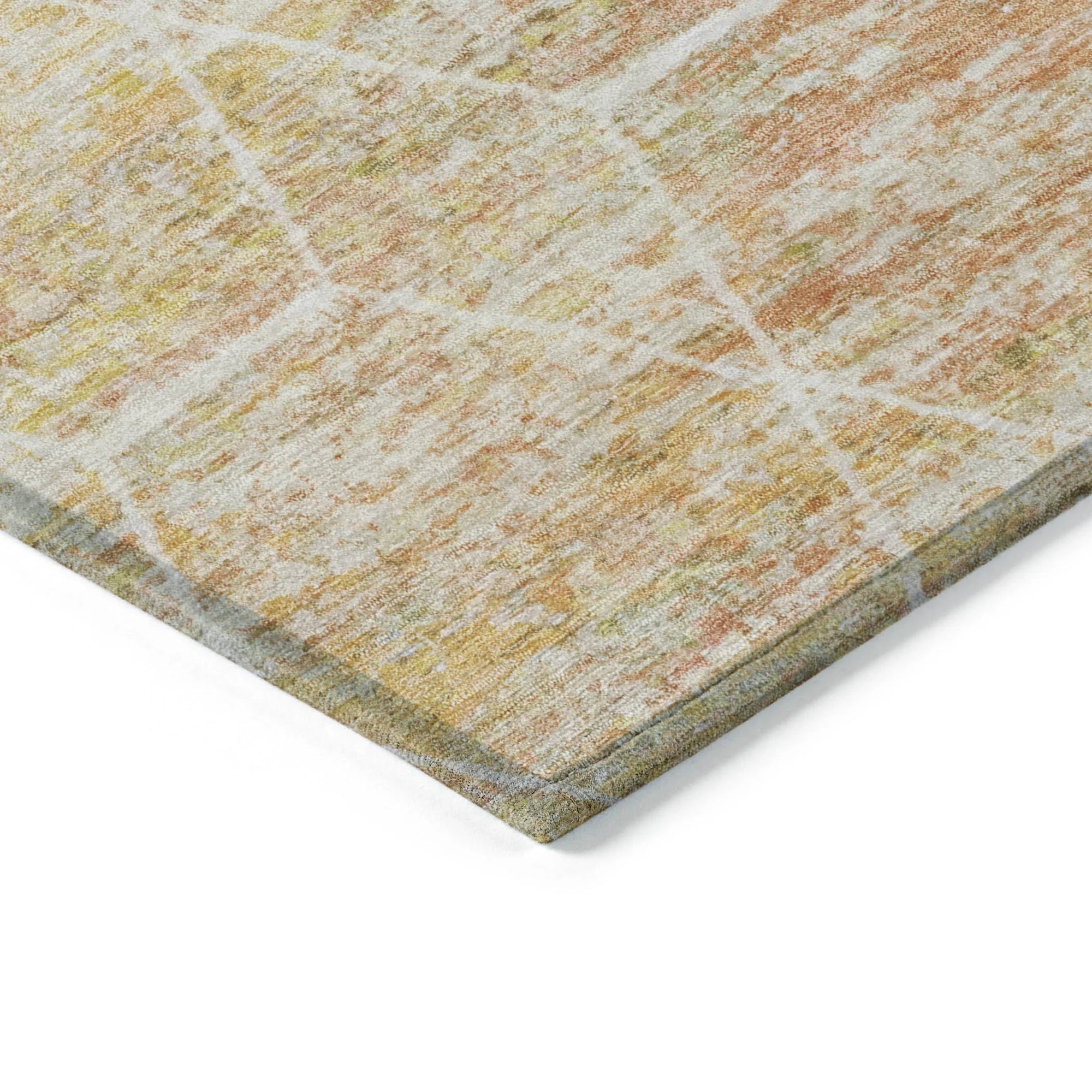 Addison Rugs Galyn Orange Washable Indoor-Outdoor Rug