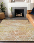 Addison Rugs Galyn Orange Washable Indoor-Outdoor Rug