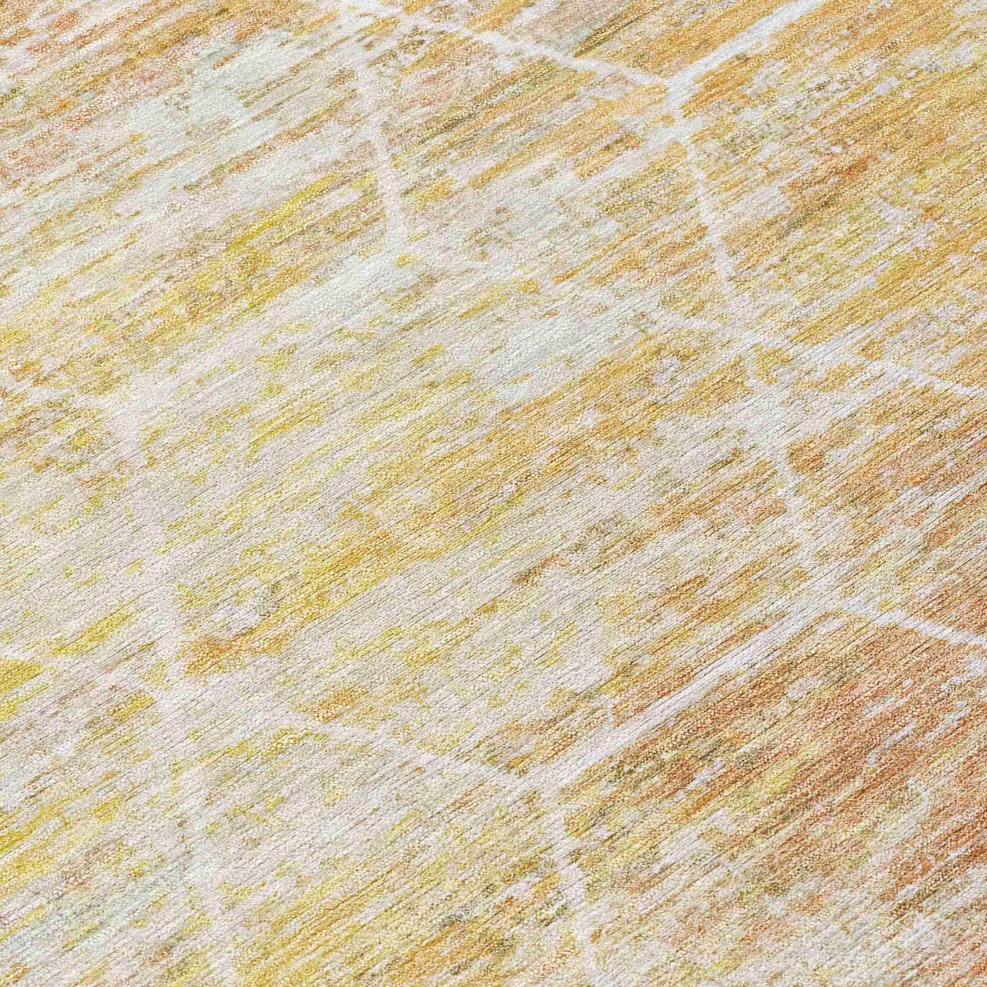 Addison Rugs Galyn Orange Washable Indoor-Outdoor Rug