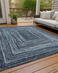Addison Rugs Haelanor Blue Washable Indoor-Outdoor Rug