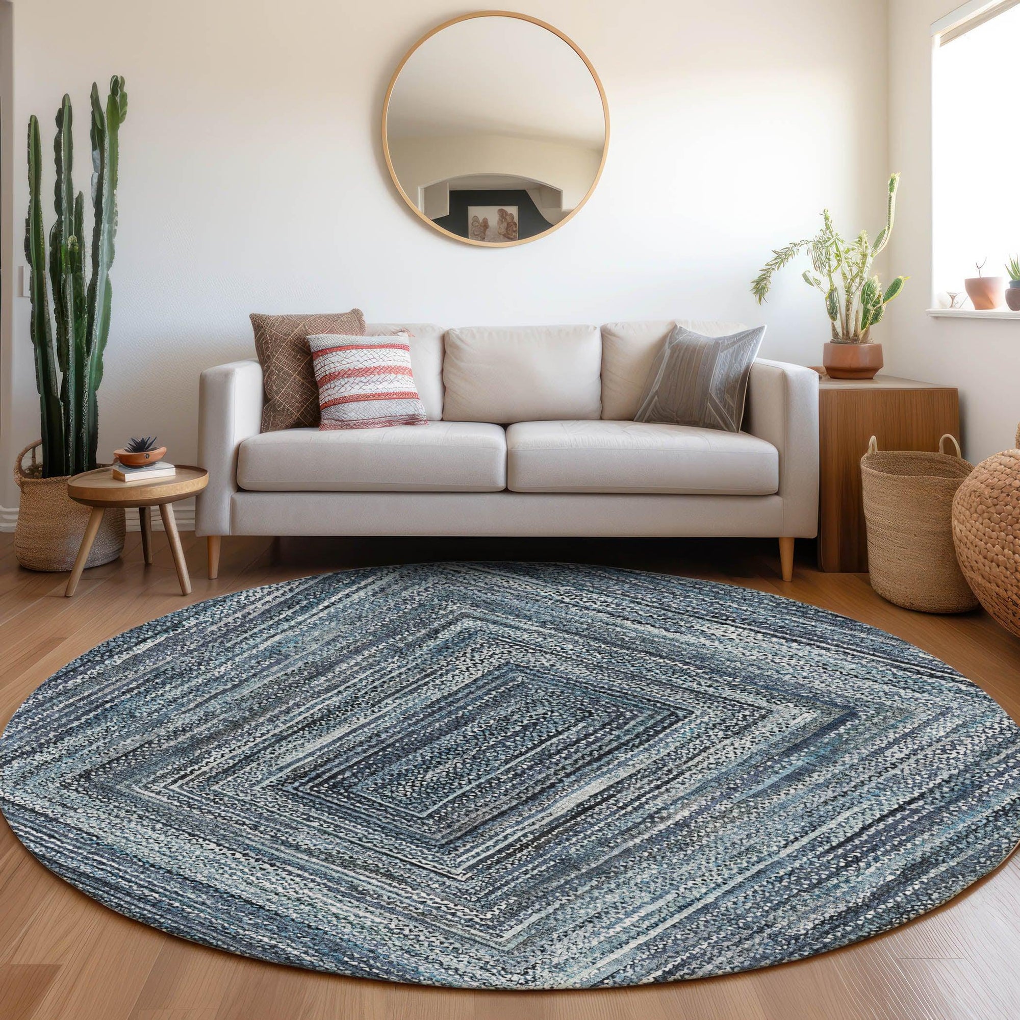 Addison Rugs Haelanor Blue Washable Indoor-Outdoor Rug