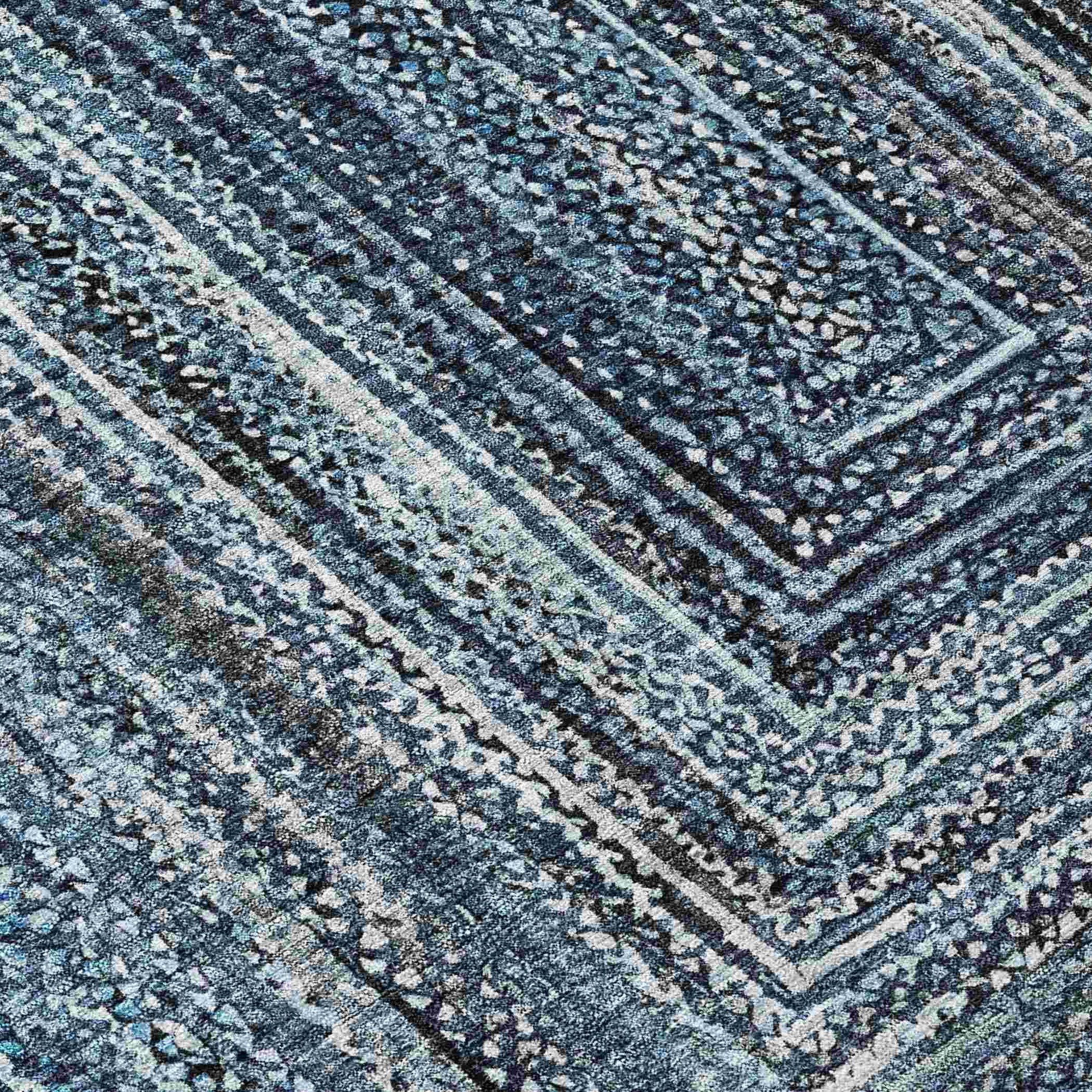 Addison Rugs Haelanor Blue Washable Indoor-Outdoor Rug