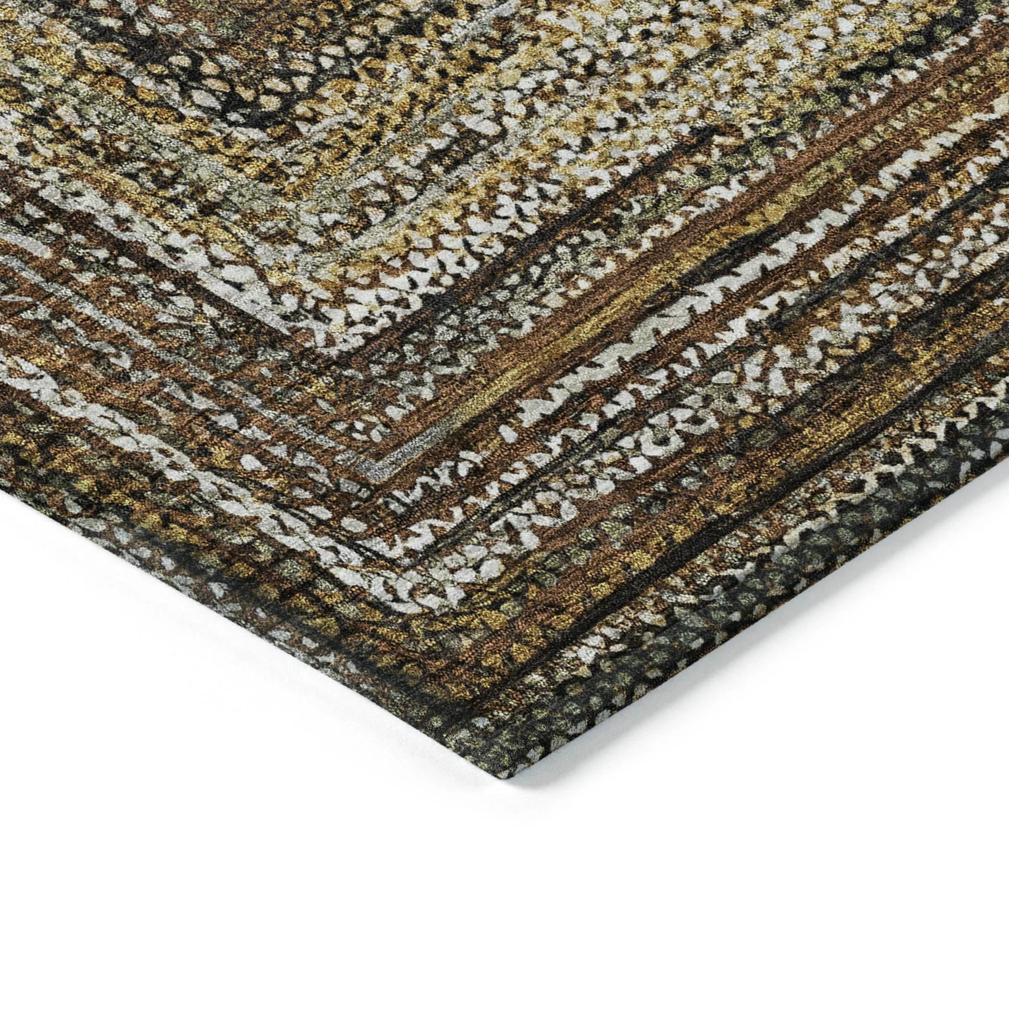 Addison Rugs Haelanor Brown Washable Indoor-Outdoor Rug