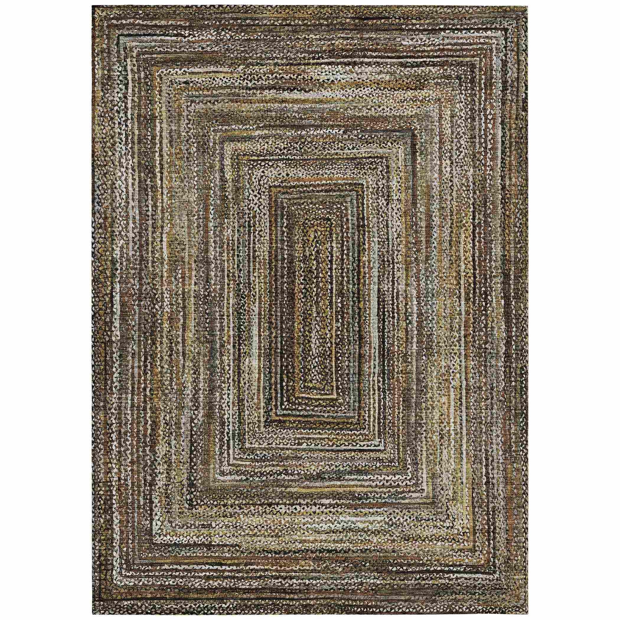 Addison Rugs Haelanor Brown Washable Indoor-Outdoor Rug