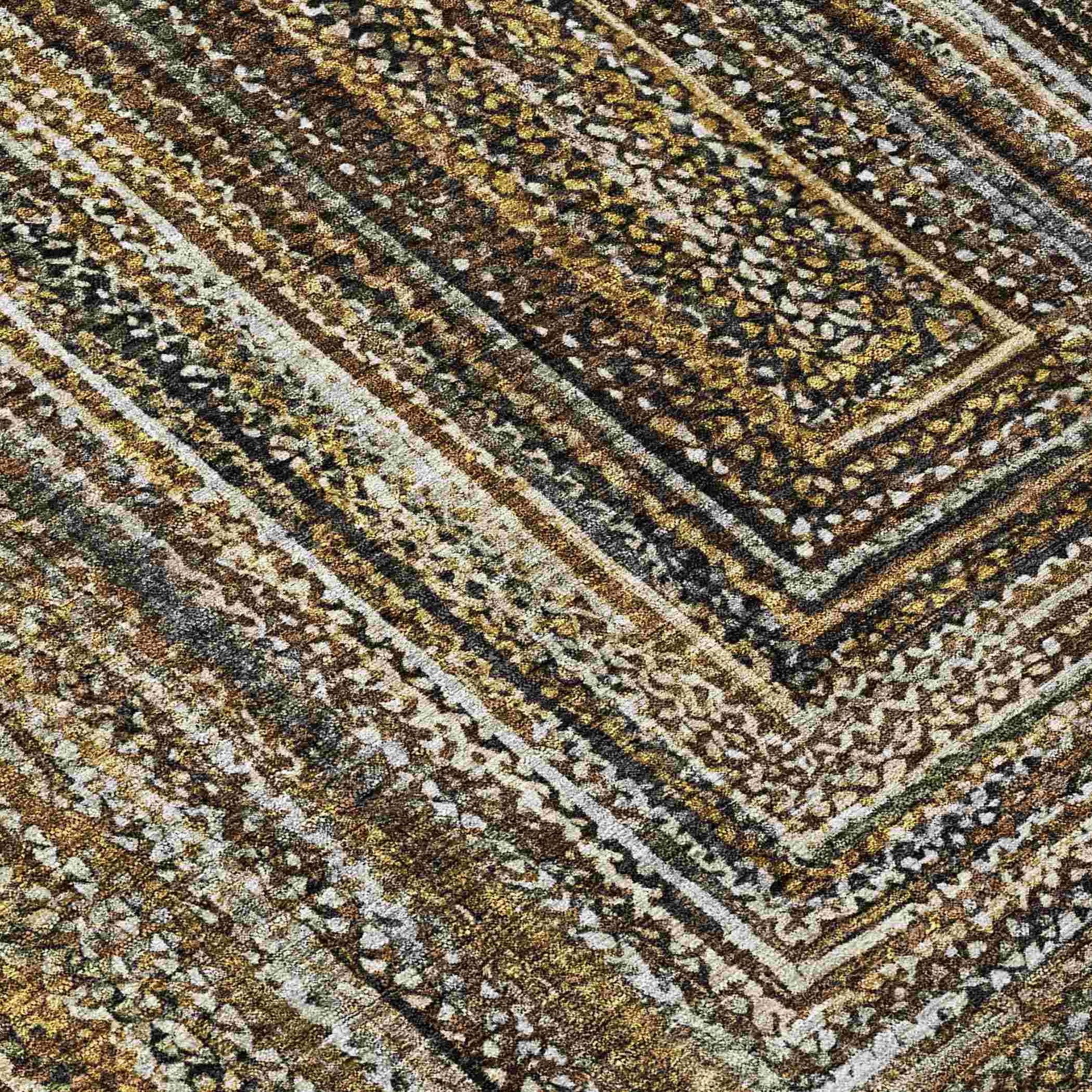 Addison Rugs Haelanor Brown Washable Indoor-Outdoor Rug