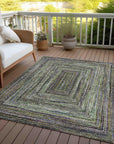 Addison Rugs Haelanor Green Washable Indoor-Outdoor Rug