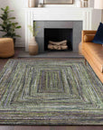 Addison Rugs Haelanor Green Washable Indoor-Outdoor Rug