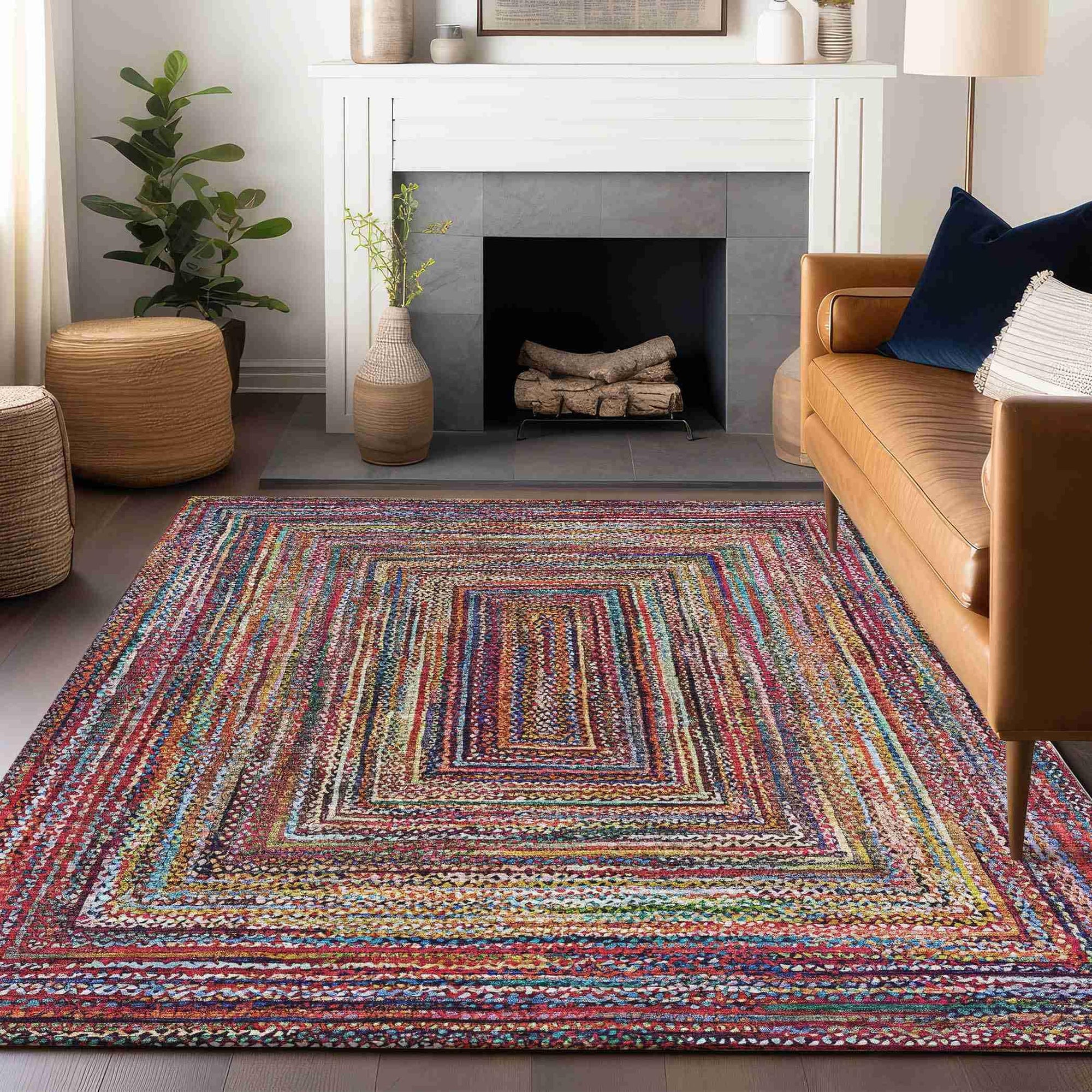 Addison Rugs Haelanor Paprika Washable Indoor-Outdoor Rug