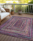 Addison Rugs Haelanor Pink Washable Indoor-Outdoor Rug