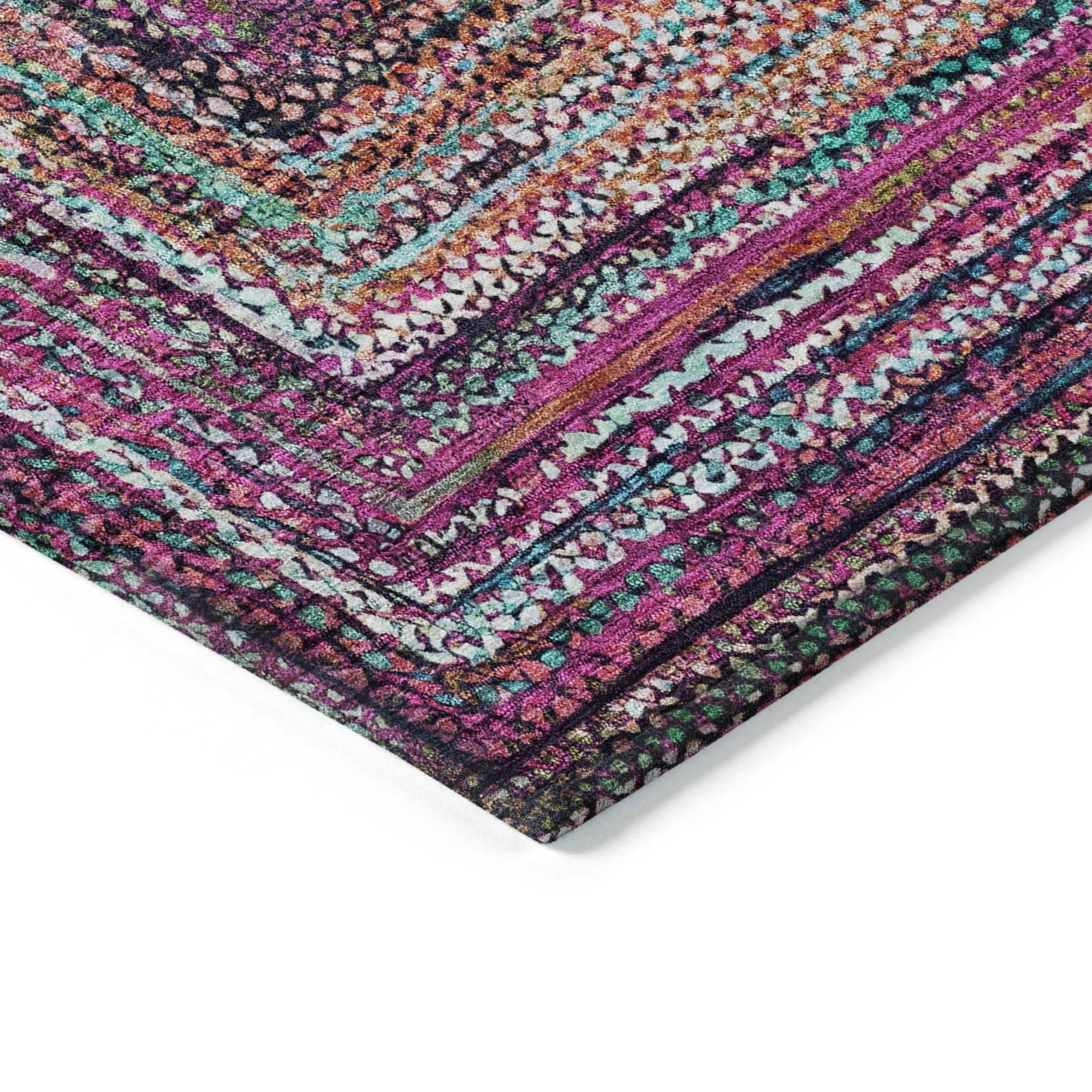 Addison Rugs Haelanor Pink Washable Indoor-Outdoor Rug