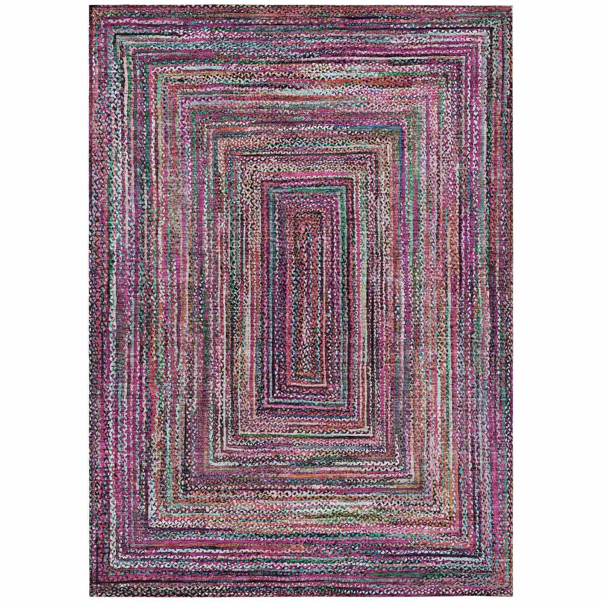 Addison Rugs Haelanor Pink Washable Indoor-Outdoor Rug