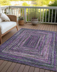 Addison Rugs Haelanor Purple Washable Indoor-Outdoor Rug