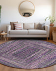 Addison Rugs Haelanor Purple Washable Indoor-Outdoor Rug