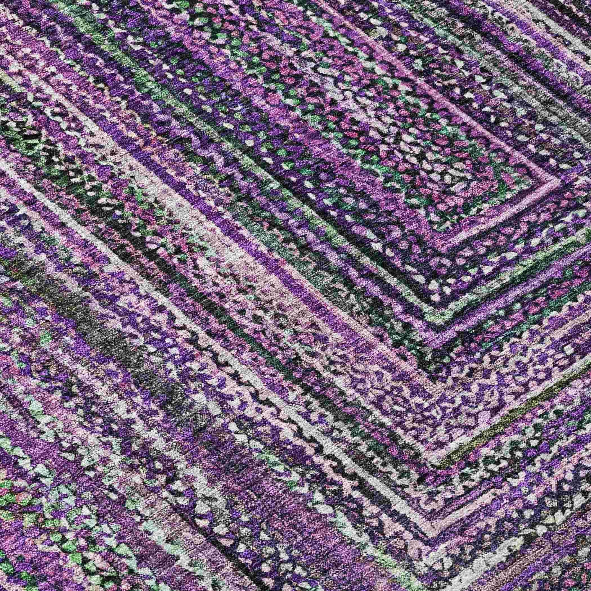 Addison Rugs Haelanor Purple Washable Indoor-Outdoor Rug