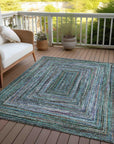 Addison Rugs Haelanor Teal Washable Indoor-Outdoor Rug
