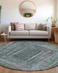 Addison Rugs Haelanor Teal Washable Indoor-Outdoor Rug