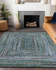 Addison Rugs Haelanor Teal Washable Indoor-Outdoor Rug