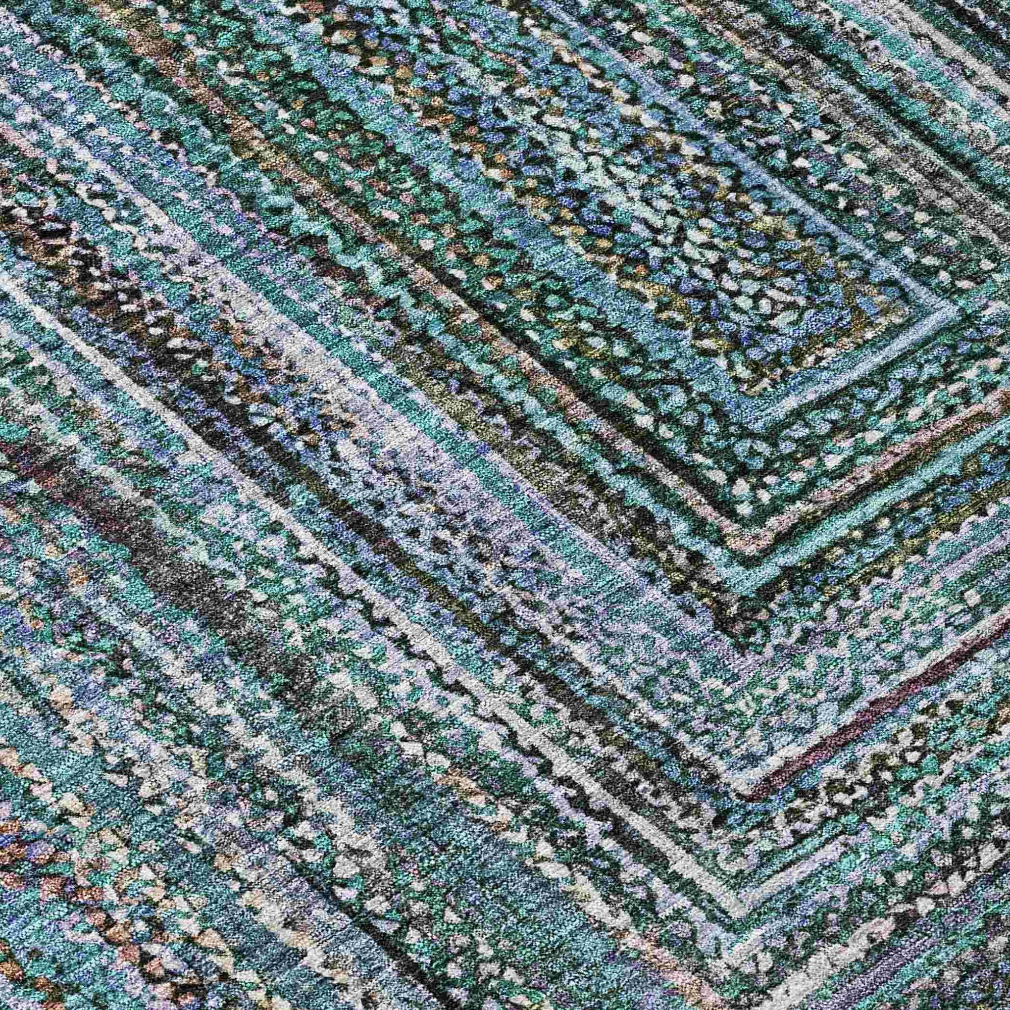 Addison Rugs Haelanor Teal Washable Indoor-Outdoor Rug