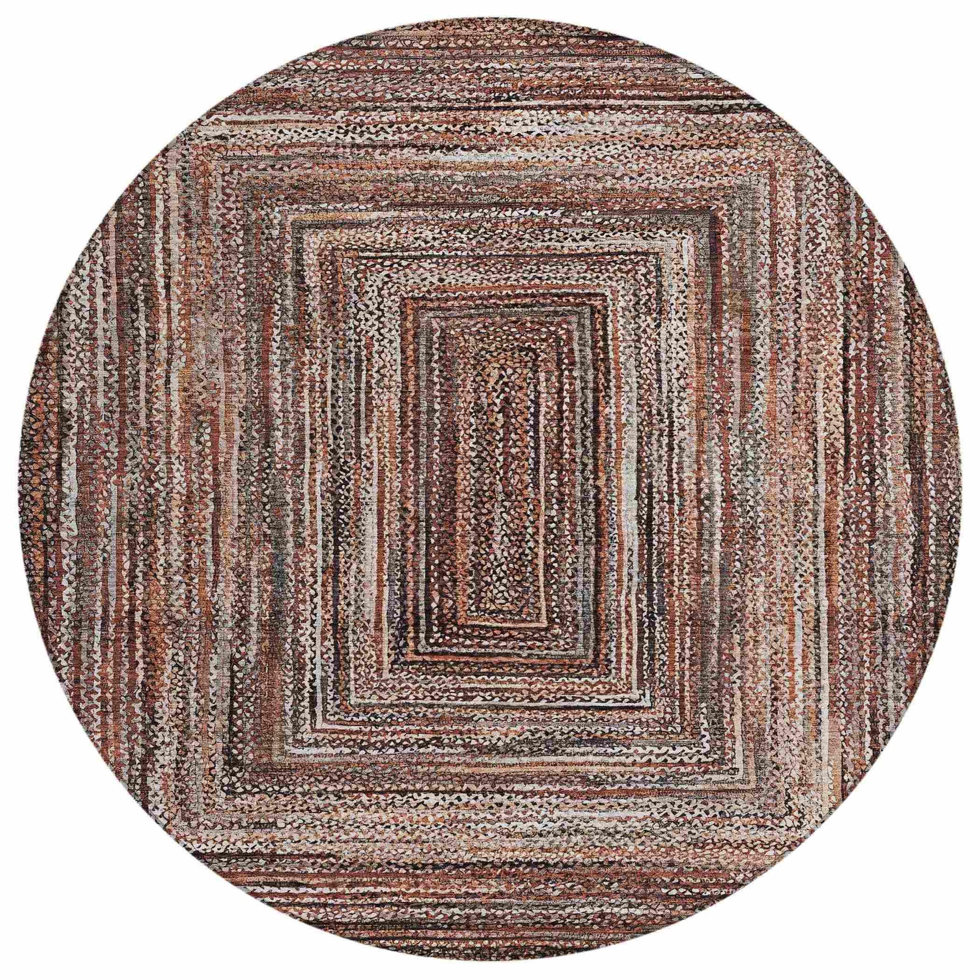Addison Rugs Haelanor Orange Washable Indoor-Outdoor Rug