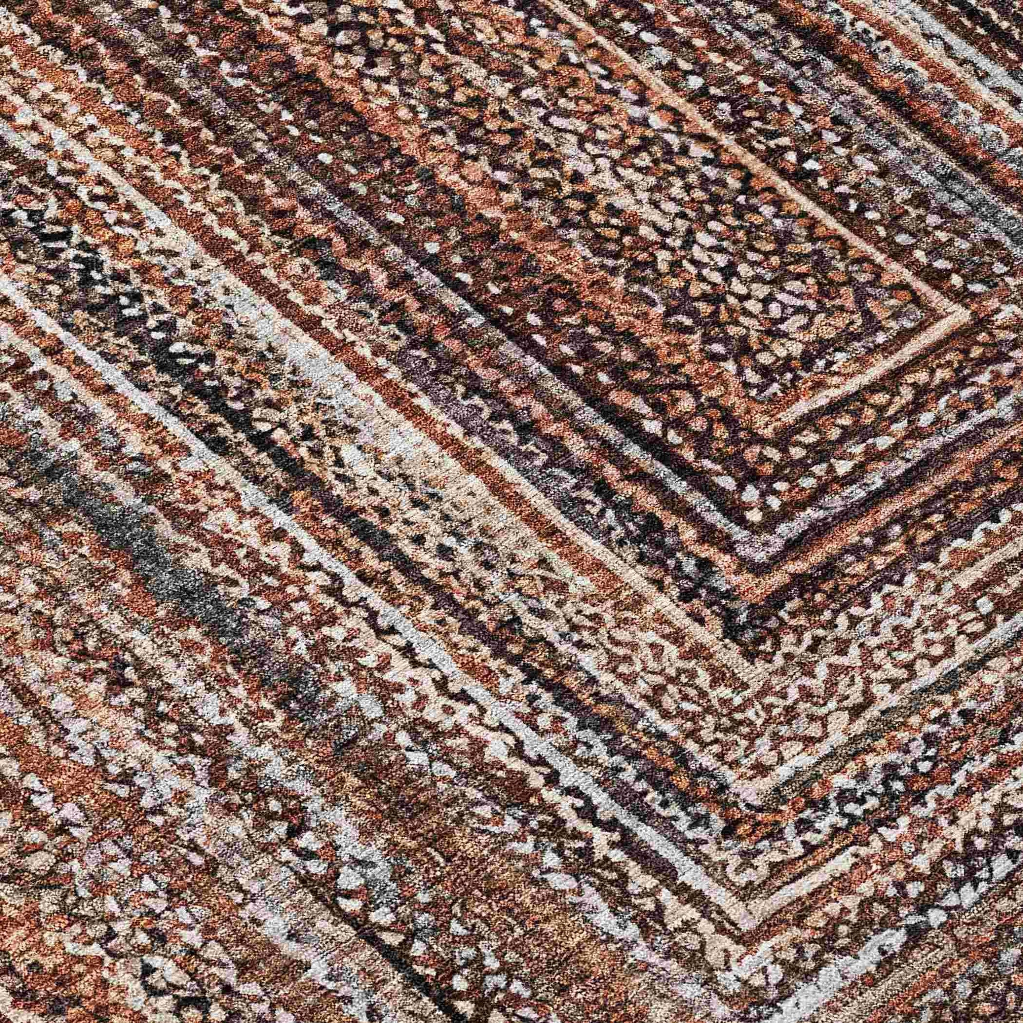 Addison Rugs Haelanor Orange Washable Indoor-Outdoor Rug