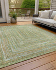 Addison Rugs Haelara Green Washable Indoor-Outdoor Rug