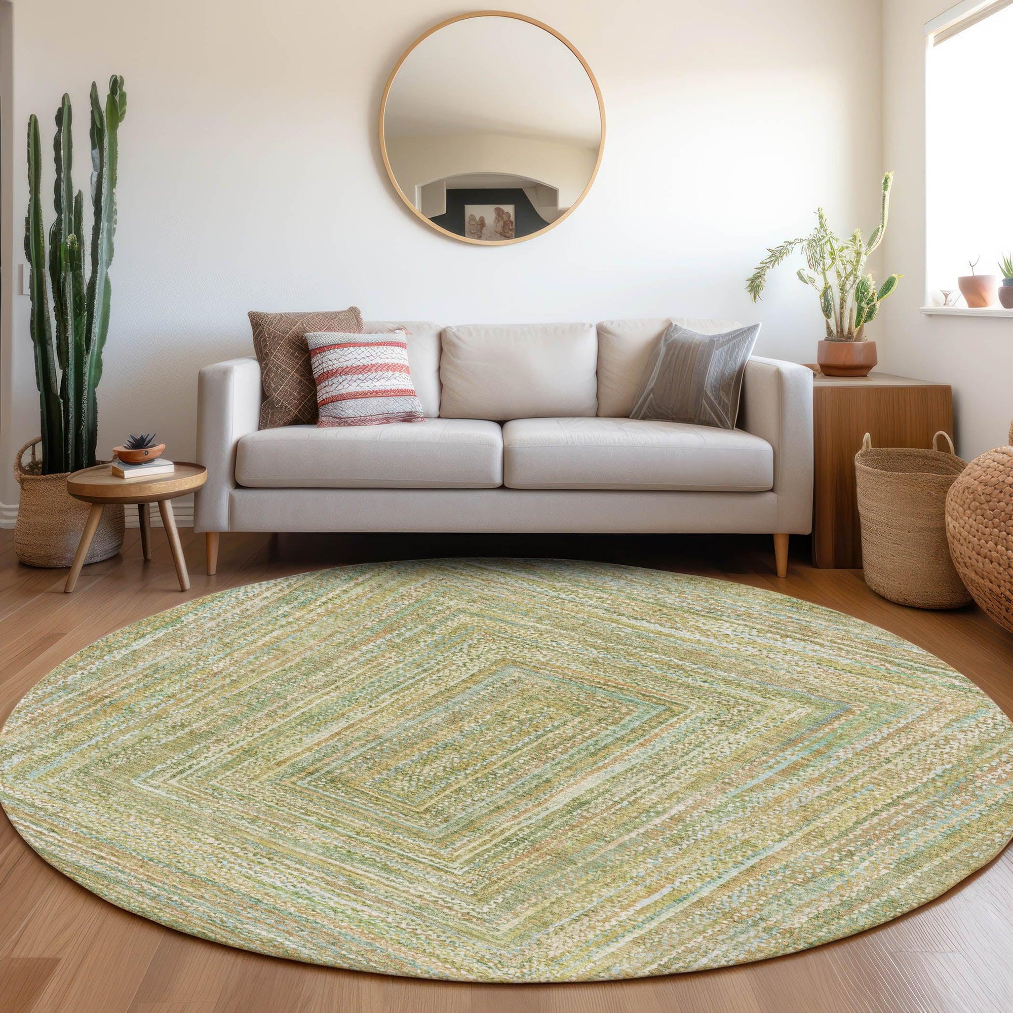 Addison Rugs Haelara Green Washable Indoor-Outdoor Rug